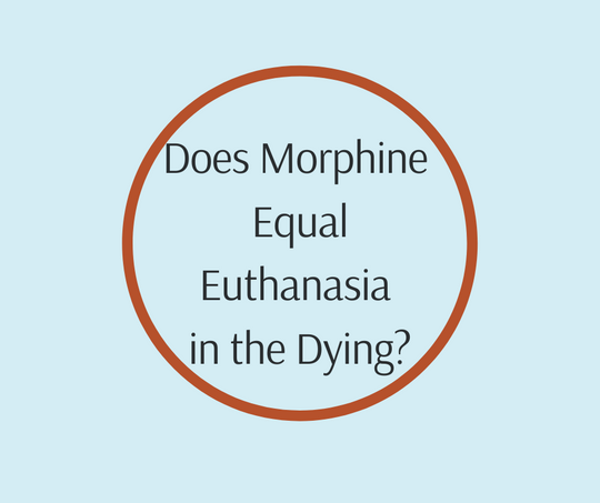 Does Morphine = Euthanasia in the Dying? Barbara Karnes, RN