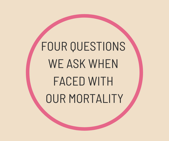 FOUR QUESTIONS WE ASK WHEN FACED WITH OUR MORTALITY by Barbara Karnes, RN