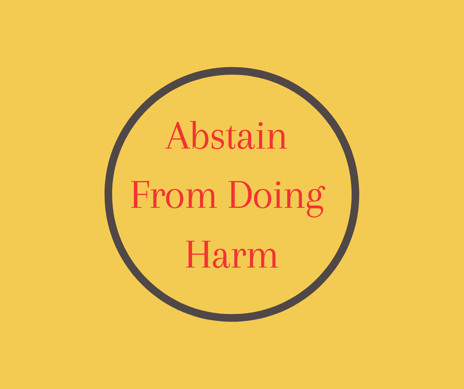 Abstain From Doing Harm BK Books