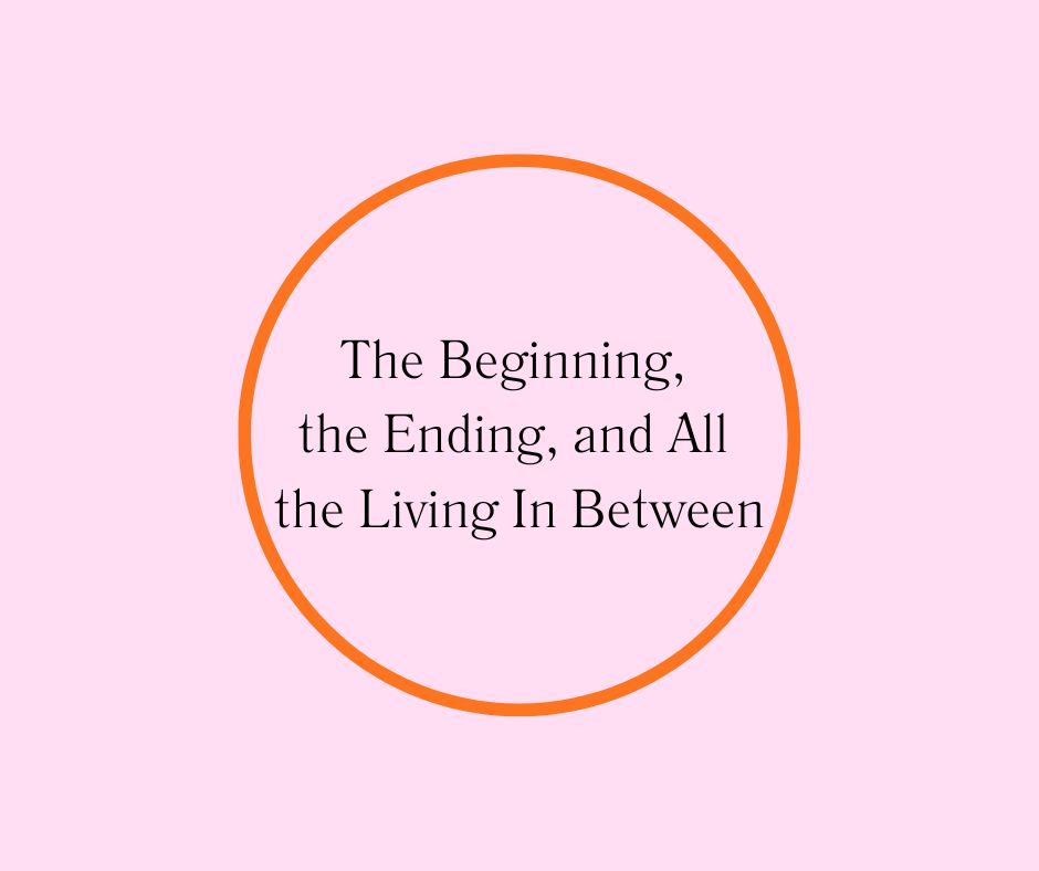 The Beginning, the Ending, and All the Living In Between, Barbara Karnes, RN pink and orange graphic black letters.jpg