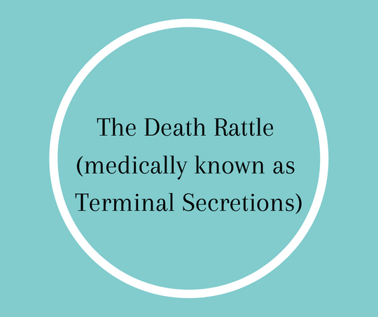 The Death Rattle (medically known as Terminal Secretions) by Barbara Karnes, RN