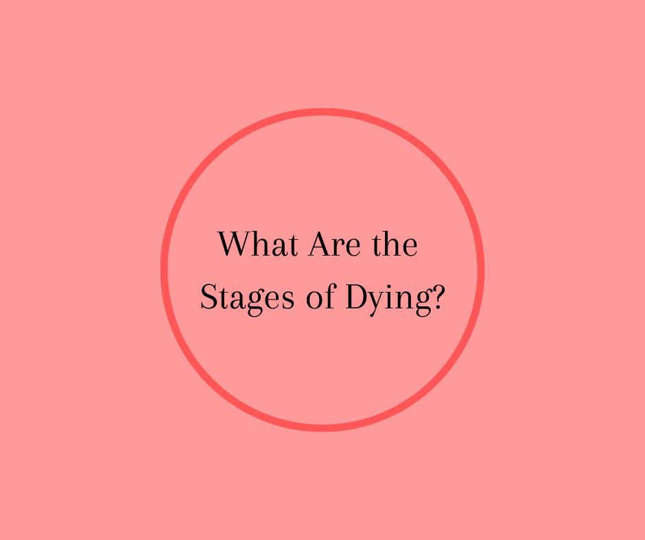 What Are the Stages of Dying by Barbara Karnes, RN peach graphic, red circle, black letters.jpg