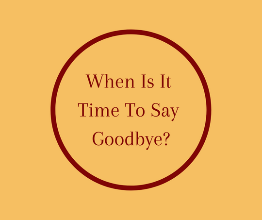 When Is It Time To Say Goodbye? article by end of life expert, Barbara Karnes, RN